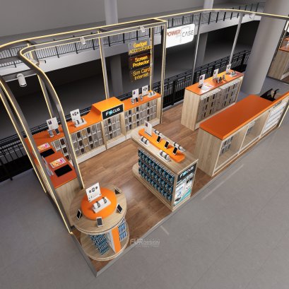 ออกแบบ ผลิต และติดตั้งร้าน : ร้าน Power Case  (The Mall บางแค) กรุงเทพมหานคร